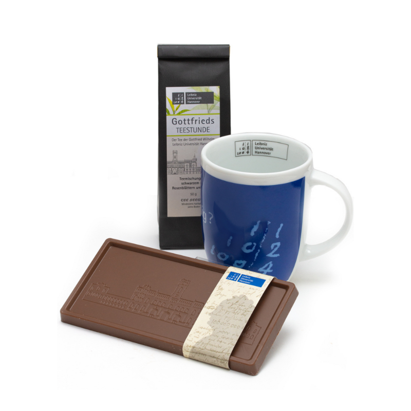 Geschenkpaket Tasse/Tee/Schokolade