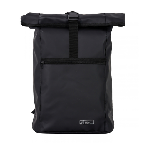 Schwarzer Kurierrucksack der Leibniz Universität Hannover