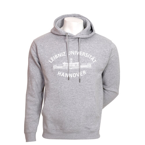 Bio Hoodie grau mit Logo | Bequem & hochwertig