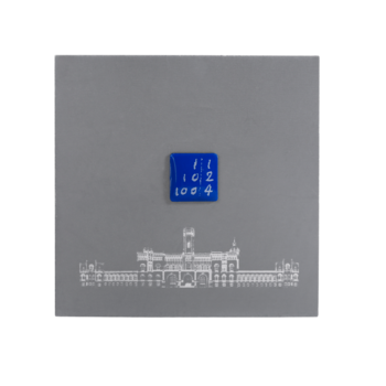 Pin with magnetic lock of the Leibniz Universität Hannover