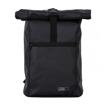 Schwarzer Kurierrucksack der Leibniz Universität Hannover