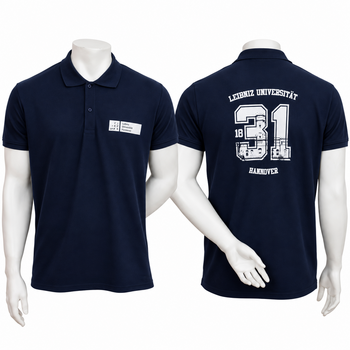 Bio-Baumwoll Poloshirt der Leibniz Universität Hannover