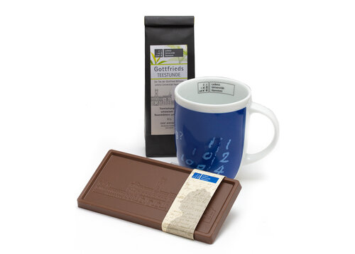 Geschenkpaket Tasse/Tee/Schokolade